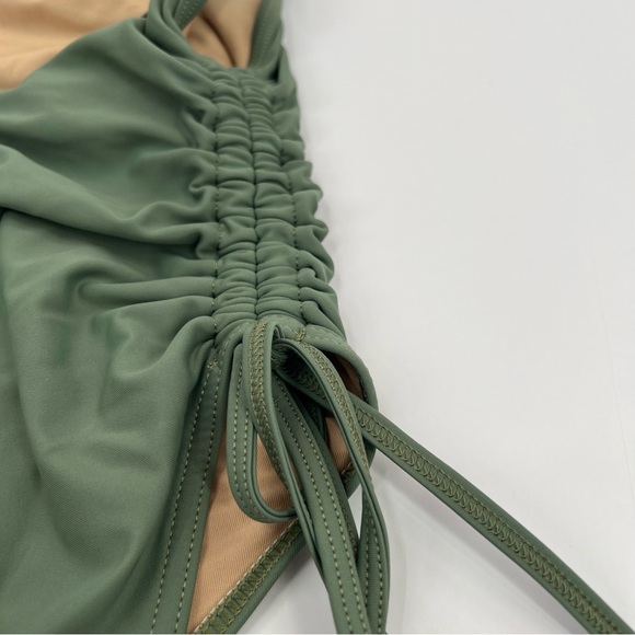 Free People NWT GNASH String One-Piece Swimsuit in Sage size Medium/6 - Picture 5 of 11